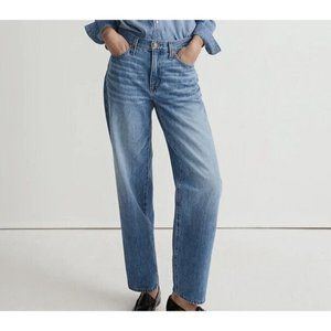 Madewell The Petite Slouchy Boyjean in Rosewell Wash 30 P Zipper/Button
